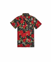 Plus Size Harper Rose Allover Print Short Sleeve Shirt