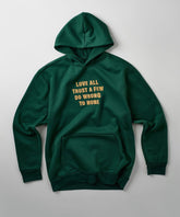 Kids Mini Love All Hoodie - Green