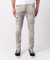 Rip And Repair Denim Jeans - Grey
