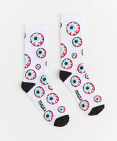 Mishka Knit Socks - White