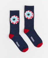 Mishka Logo Socks - Navy Blue and Red