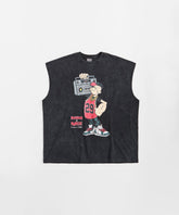 Plus Size Popeye Muscle Tee - Grey