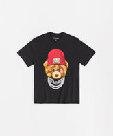 Teddy Rhinestone Short Sleeve Tee - Black