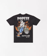 Popeye Embroidered Short Sleeve Tee - Black