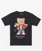 Kids Teddy Short Sleeve Tee - Black
