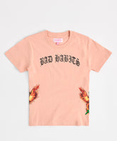 Women Bad Habits Short Sleeve Tee - Peach