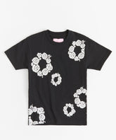 Women Rose Tee - Black