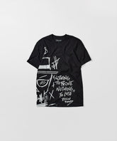 Walter Short Sleeve Front And Back Print Tee - Black