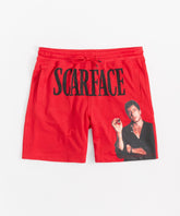 Scarface Old English Mesh Short - Red