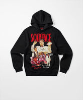 Scarface Say Hello Embroidered Patch Hoodie - Black