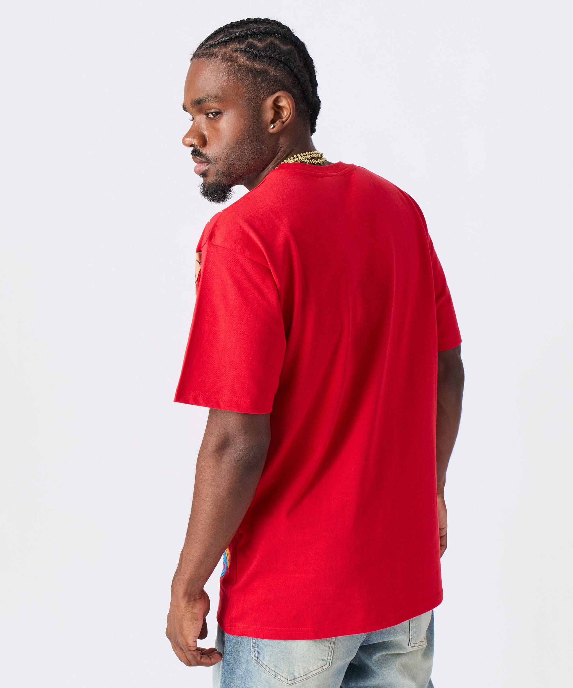 Richie Rich Time is Money Applique Short Sleeve Tee - Red