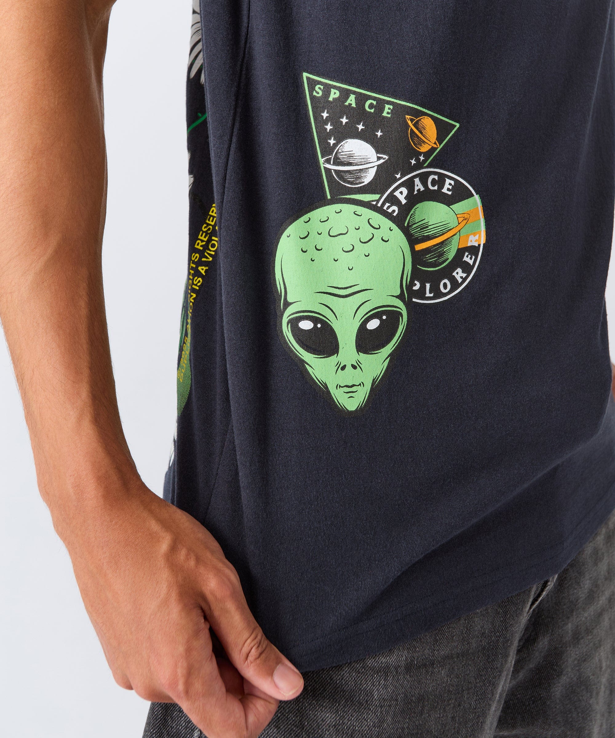 Stack Cash Short Sleeve Tee - Grey