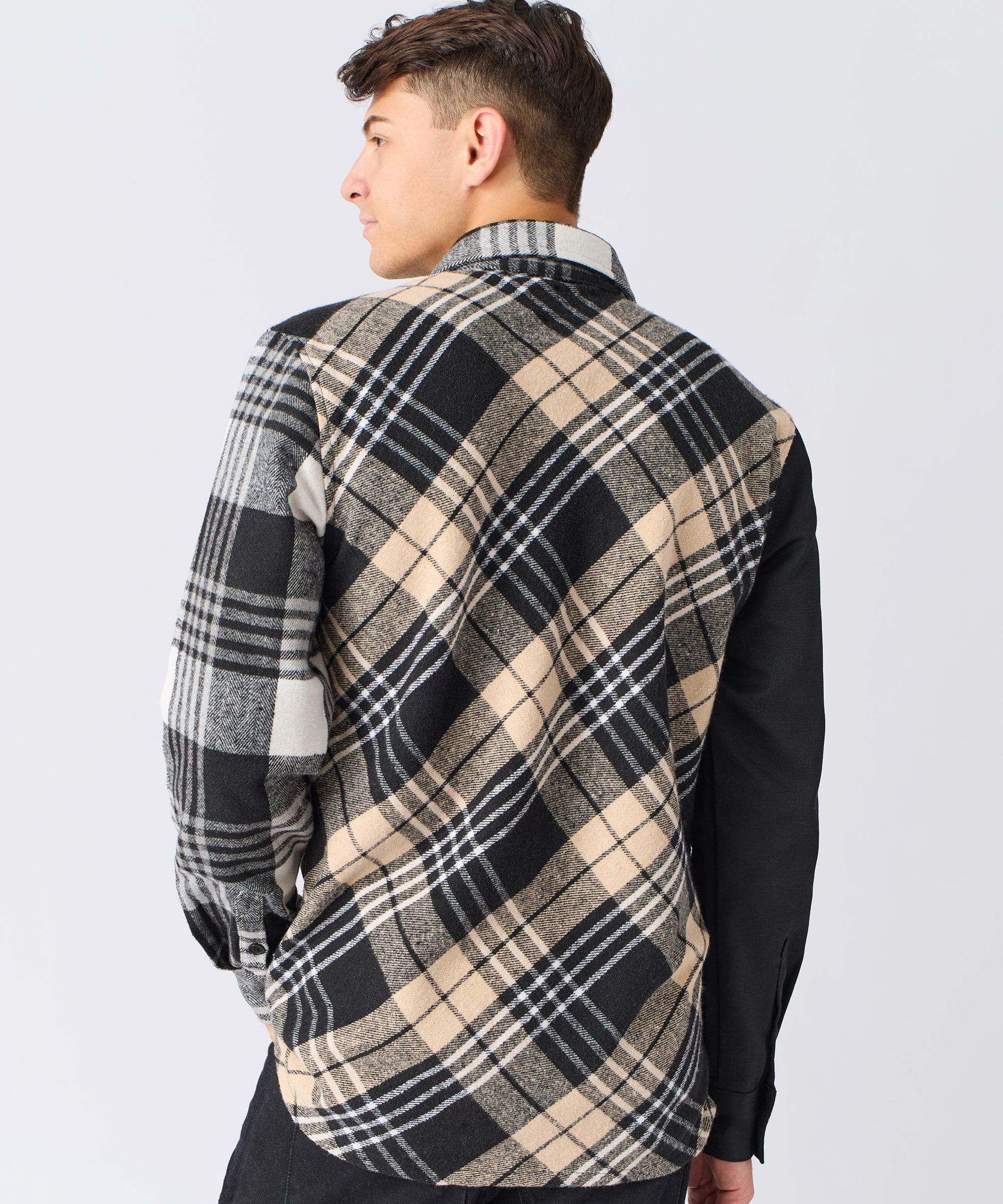 Snakes Flannel Long Sleeve Shirt - Grey