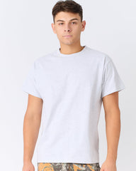 Essential Heavyweight Oversized Fit Super Soft Tee - Heather Grey