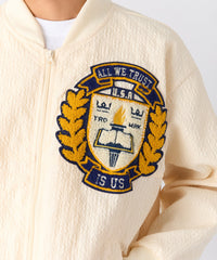 Coaches Chenille Patched Jacket - Cream