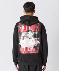 Scarface Tony Glitter Print Hoodie - Black