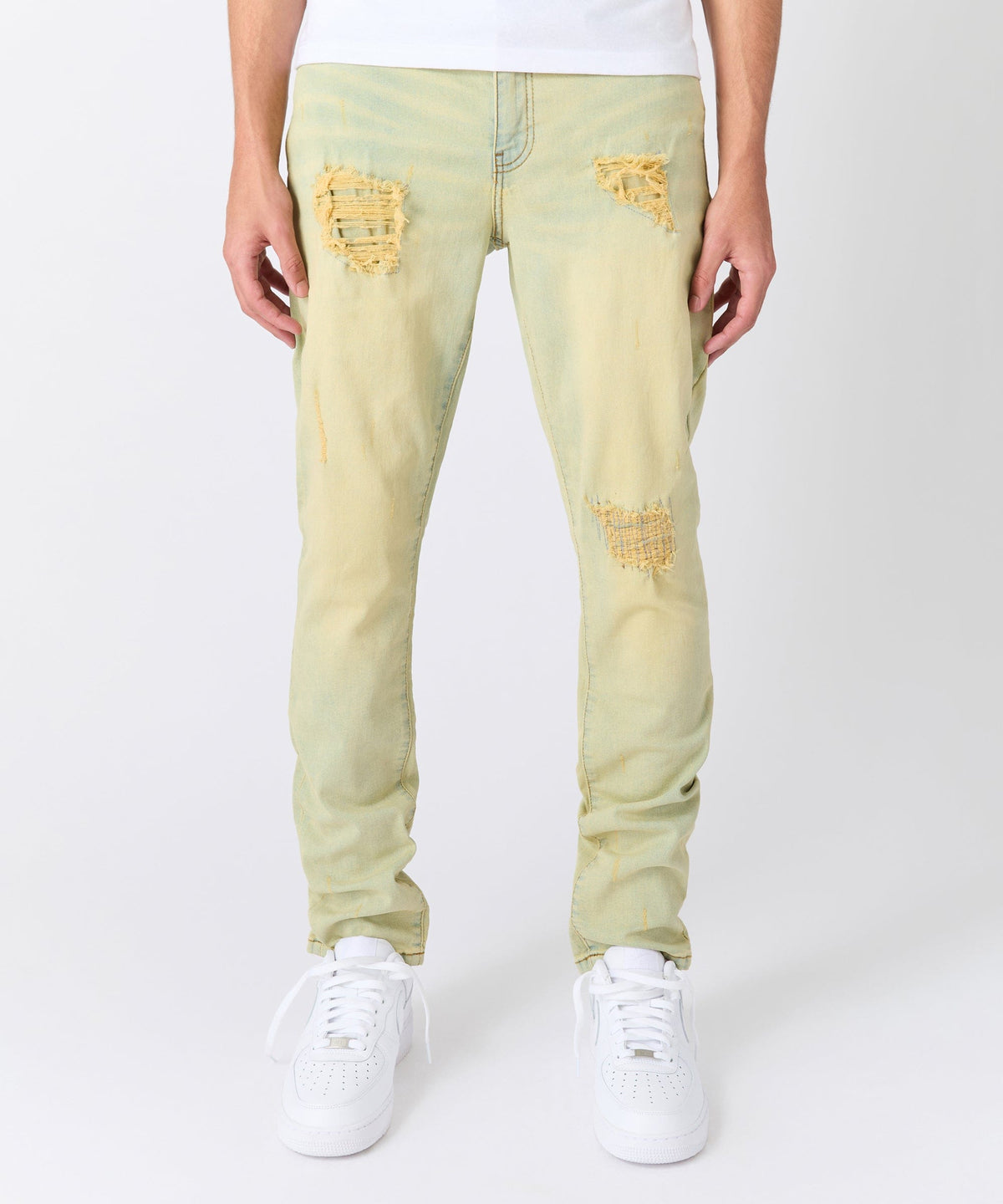 Rip and Repair Denim Jeans - Light Blue