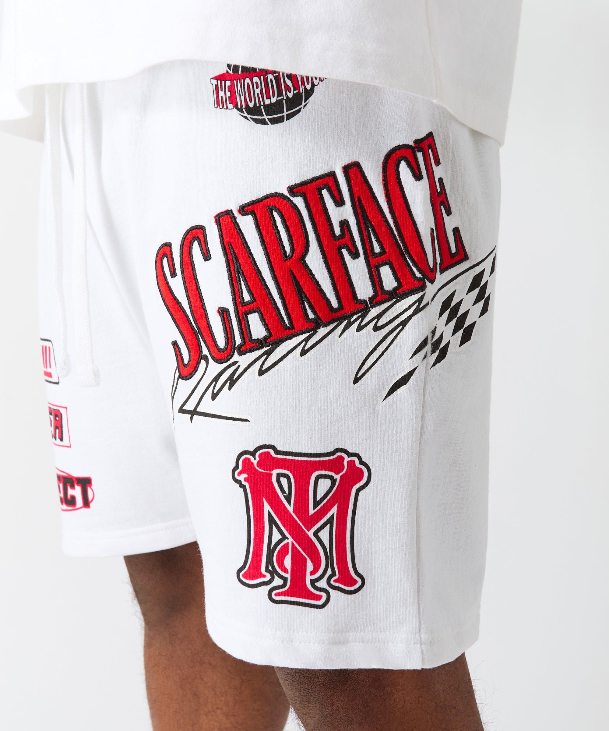 Scarface Racing Short - White