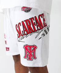 Scarface Racing Short - White
