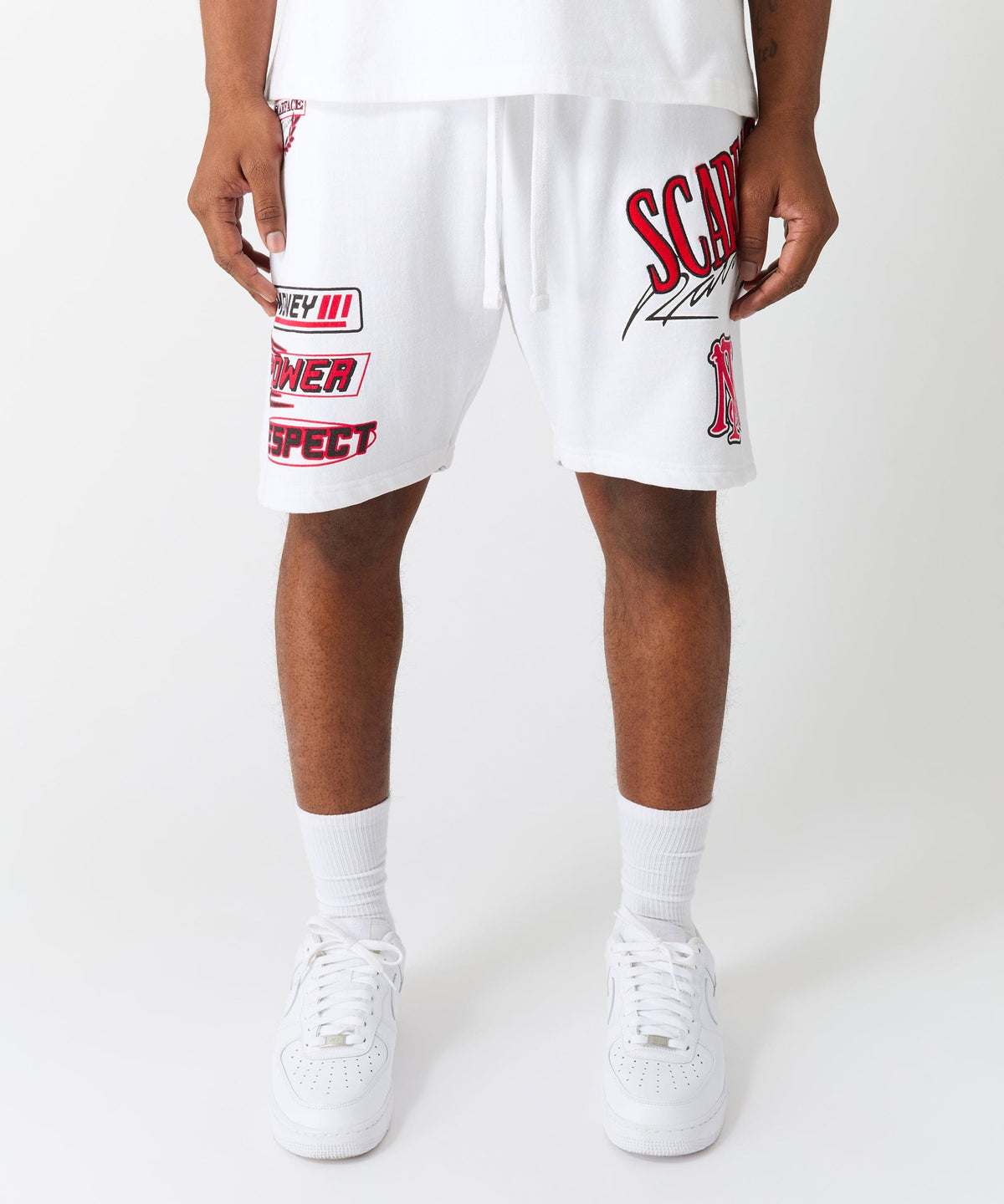 Scarface Racing Short - White