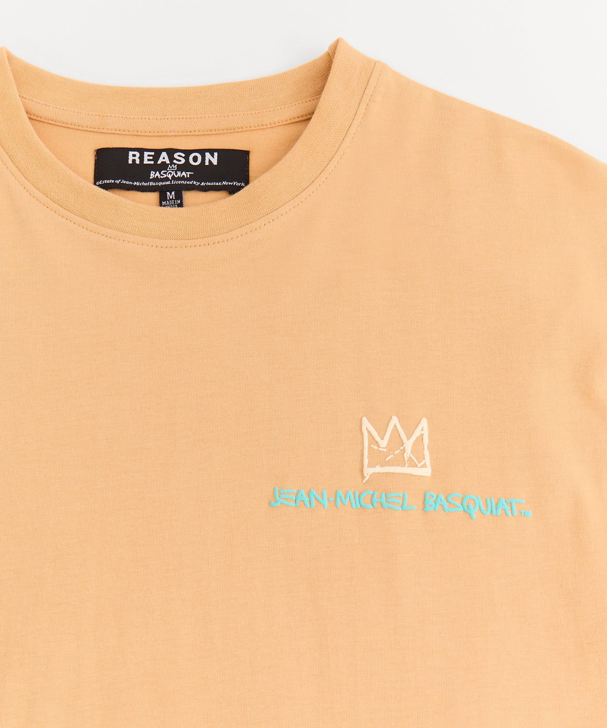 Kids Mini Basquiat Equals Pi Short Sleeve Tee - Khaki