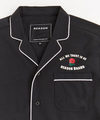 All We Trust Long Sleeve Woven Shirt - Black