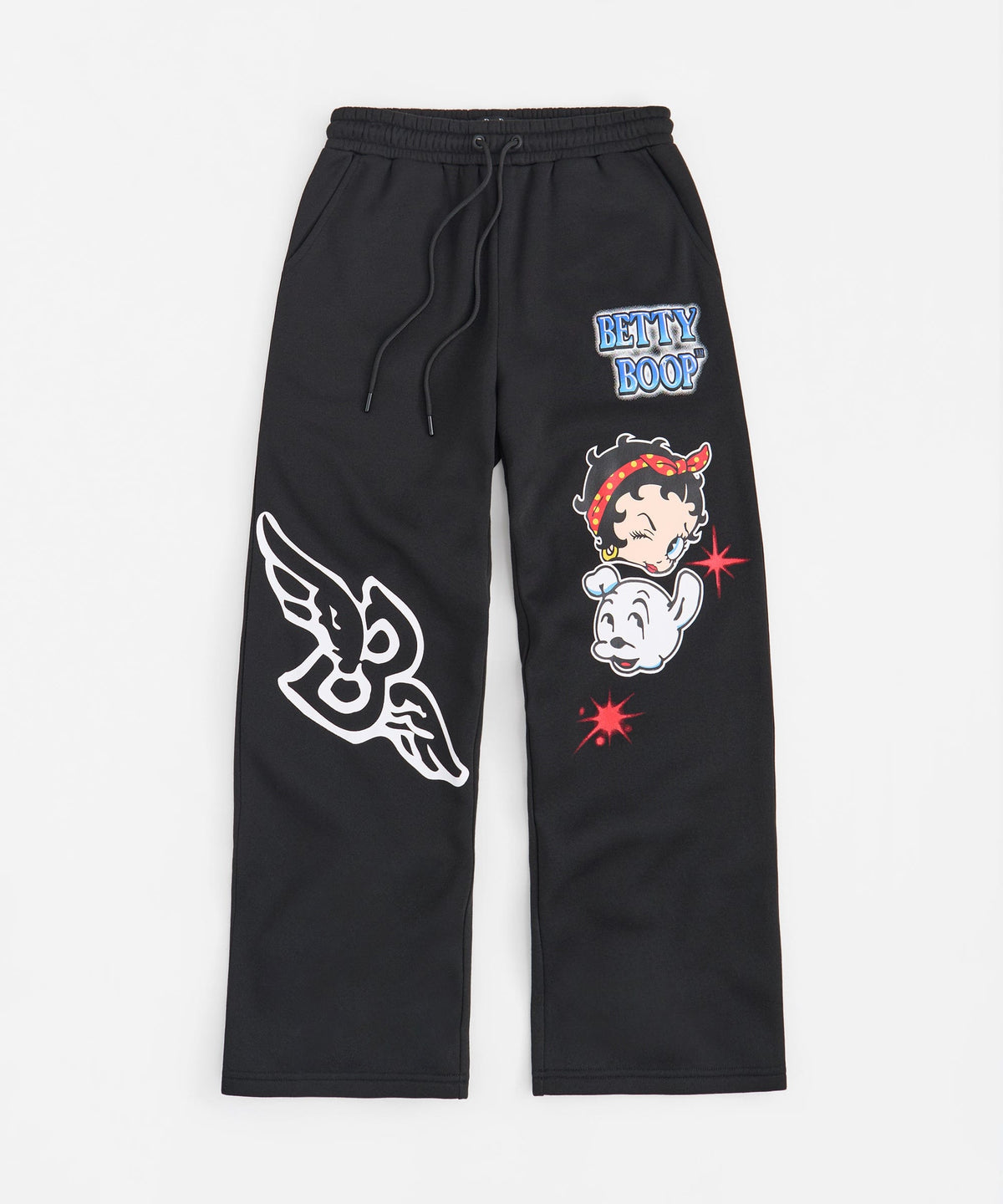 Women Betty Boop Sweatpants - Black