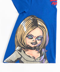 Women Chucky Short Sleeve Tee - Light Blue