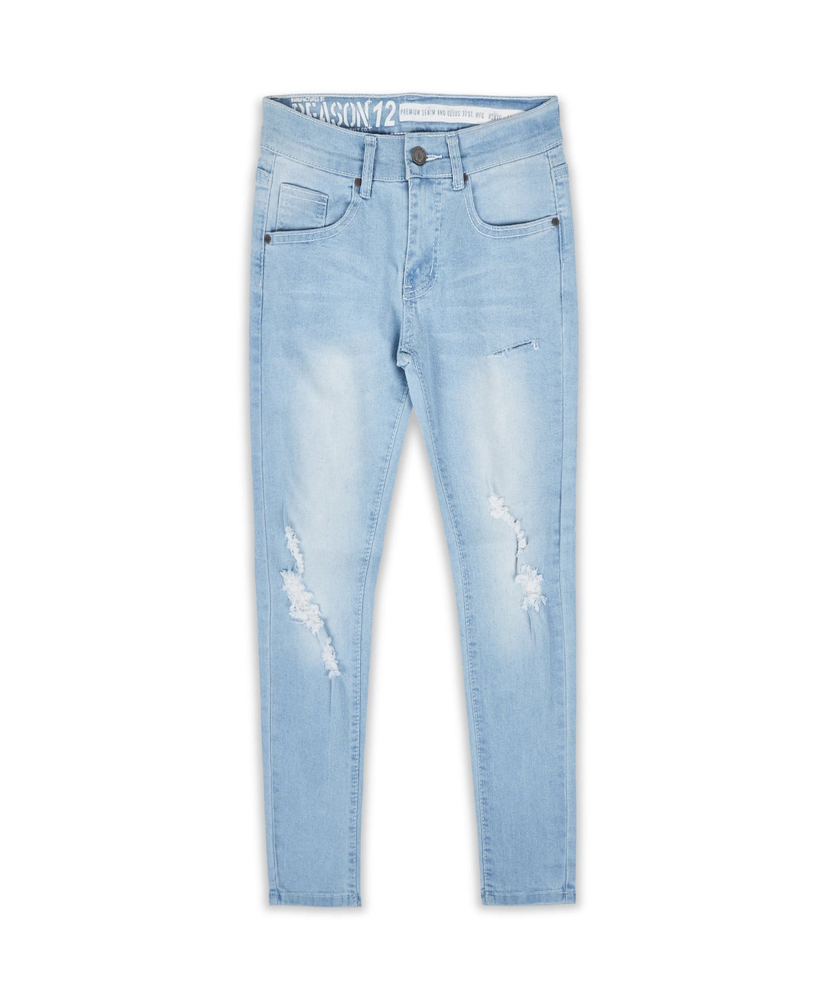 Kids Elevate Light Wash Distressed Jeans
