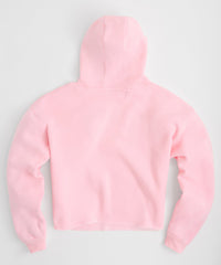 Womens Dodge Racing Crop Hoodie - Pink