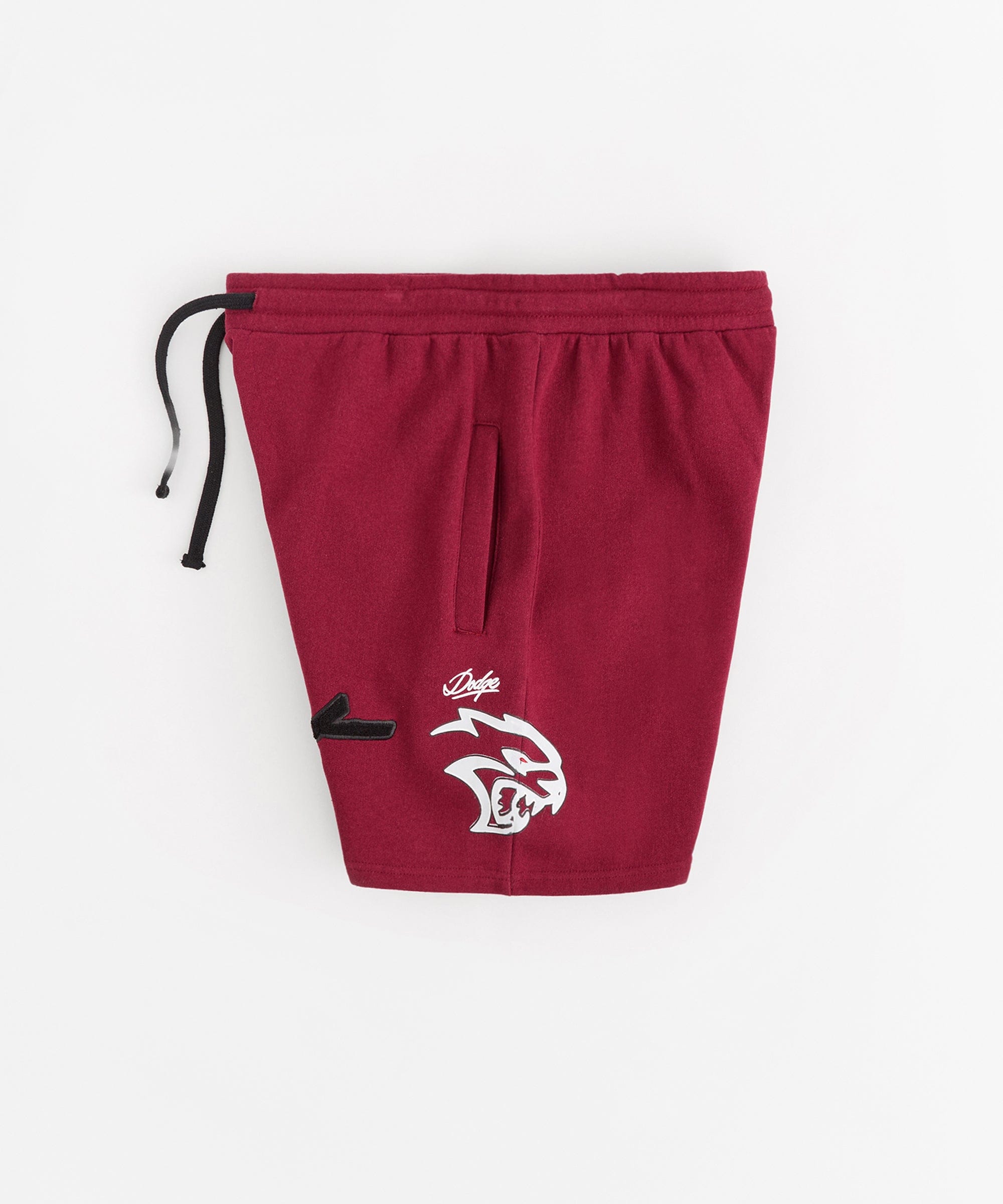 Plus Size Hellcat Fleece Shorts - Burgundy