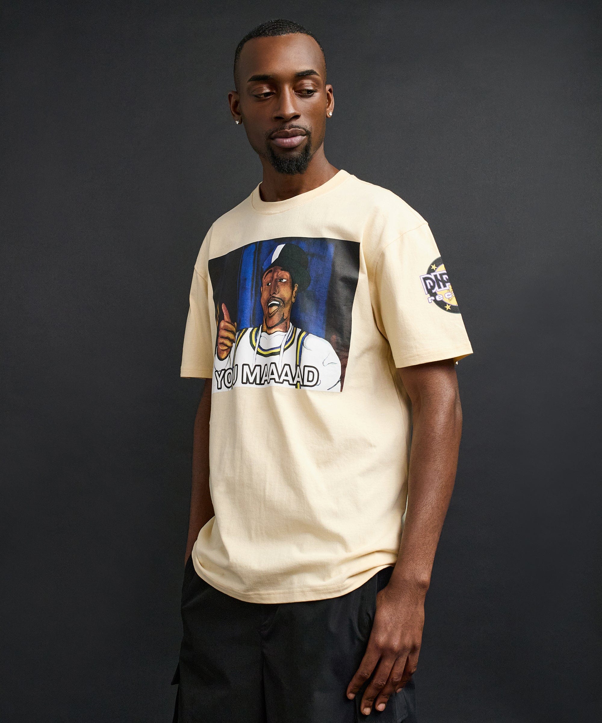 You Mad Short Sleeve Tee - Khaki