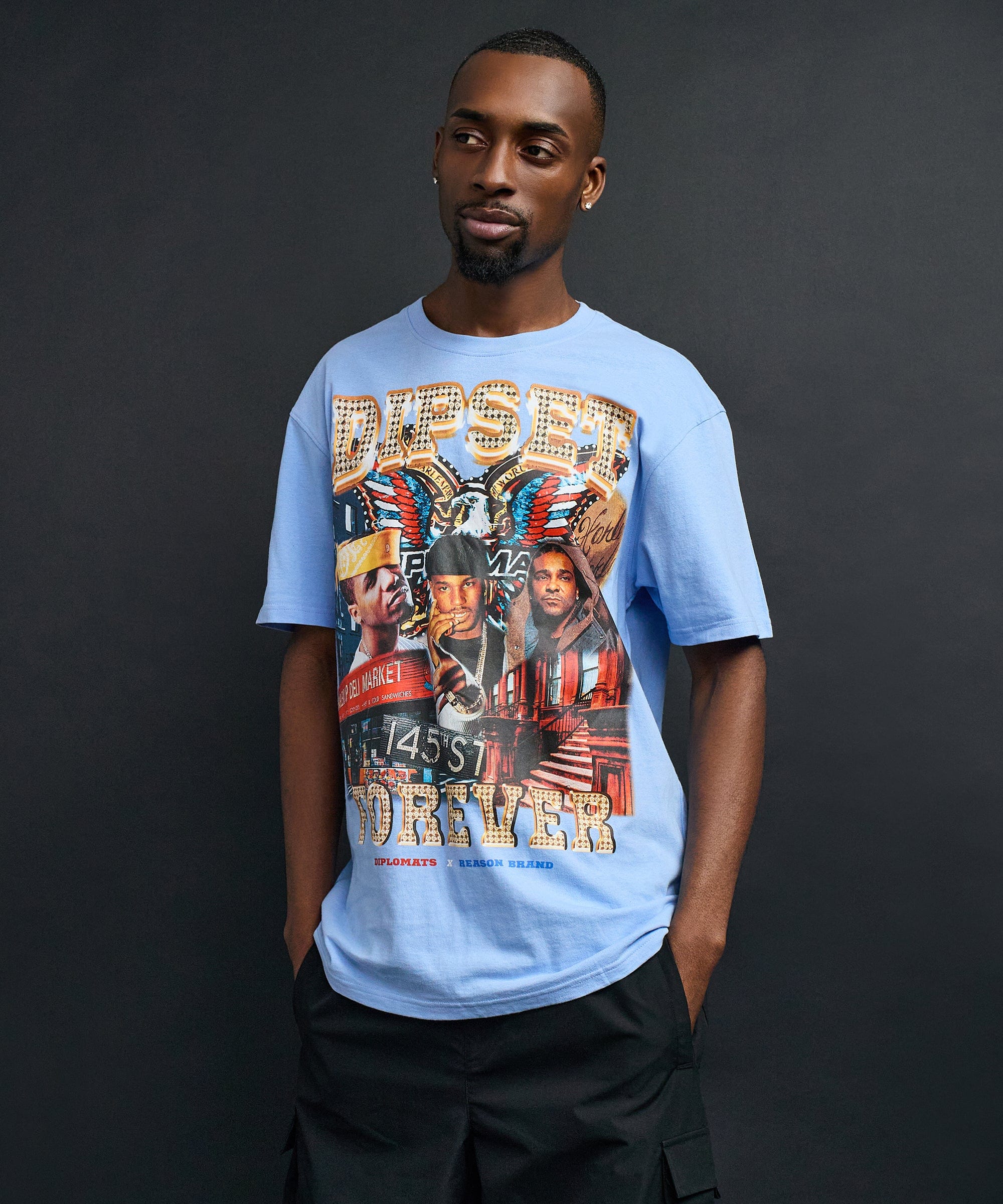 Forever Short Sleeve Tee - Light Blue