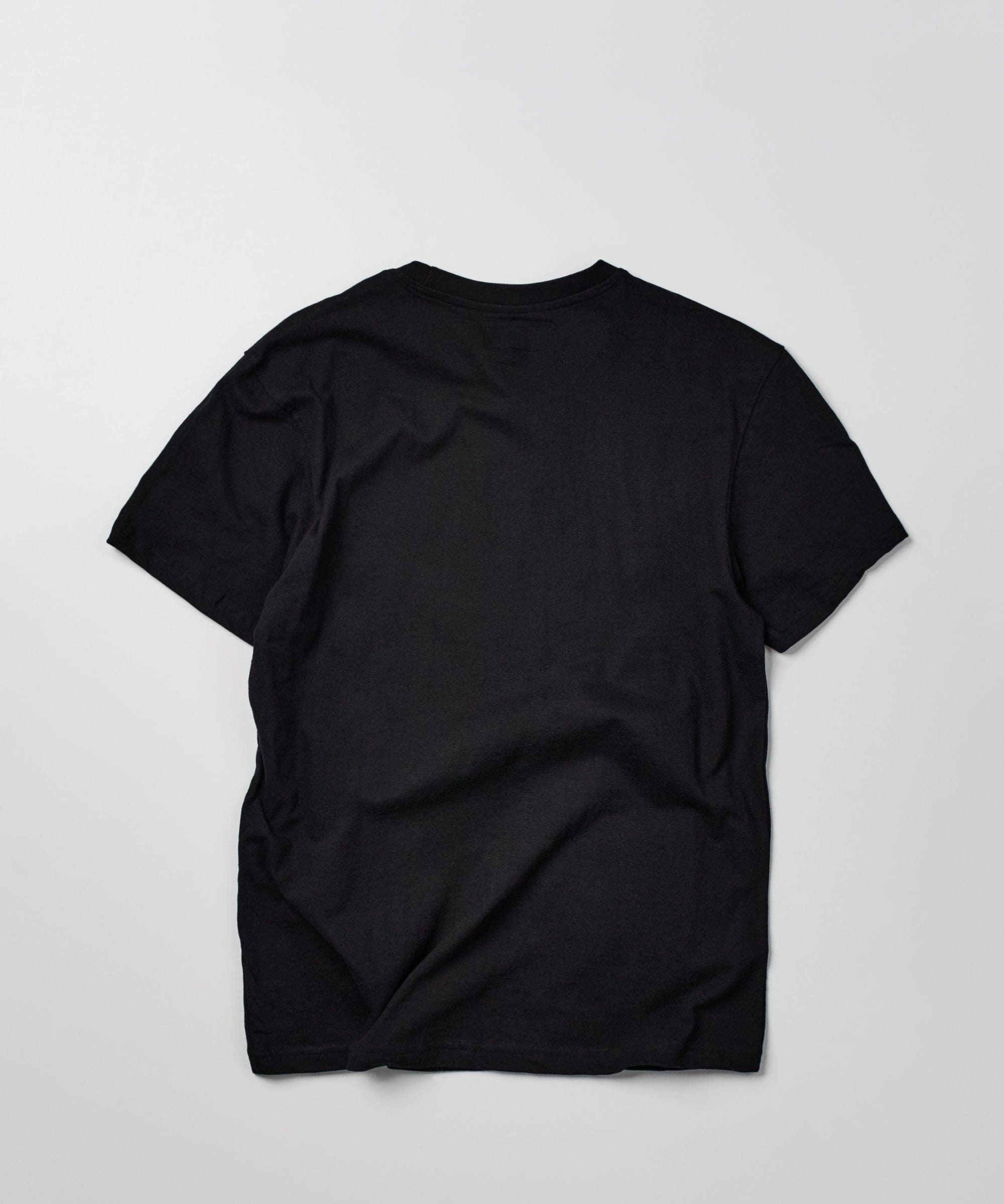 Cam Front Print Short Sleeve Tee - Black