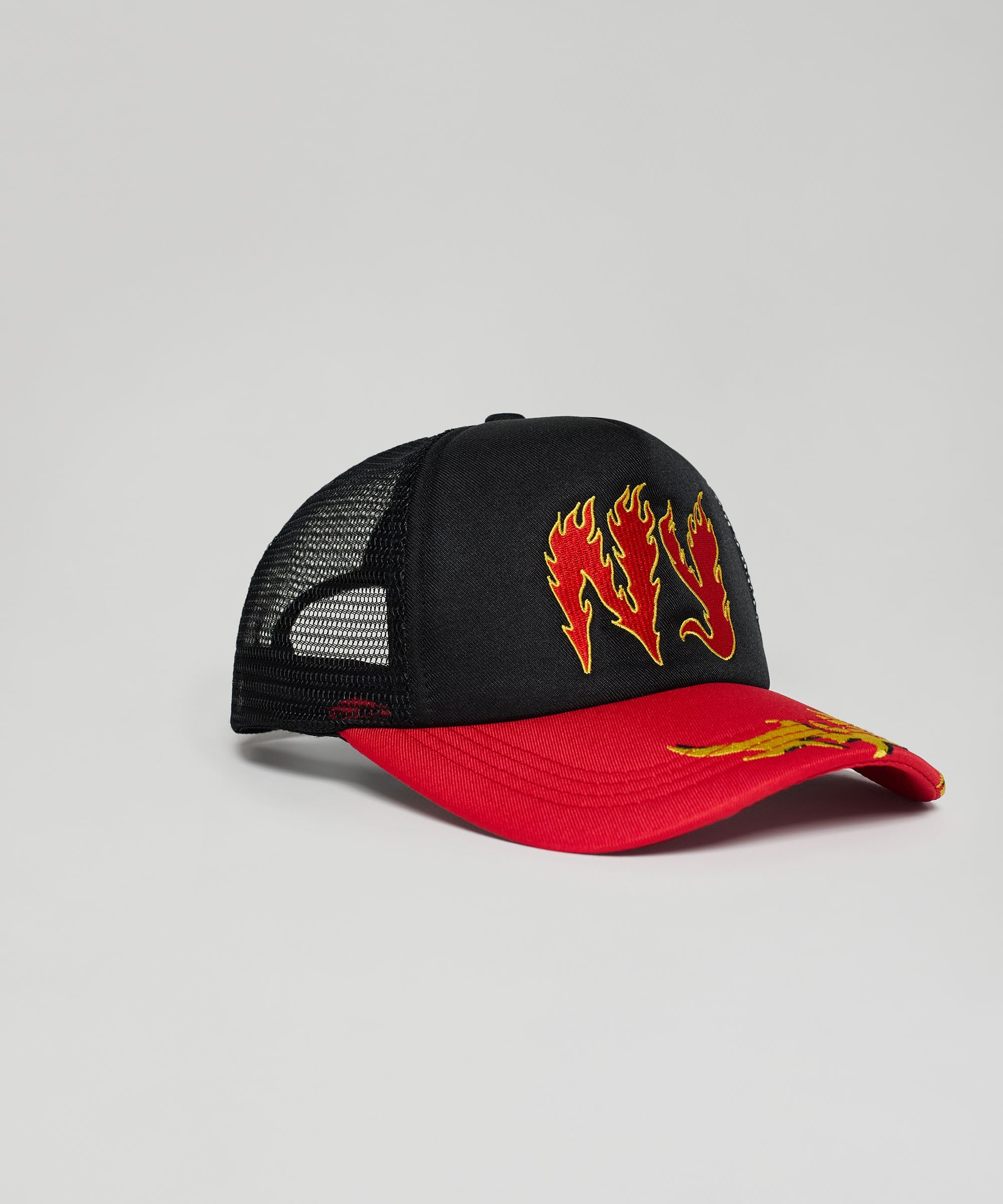 NY Embroidery Trucker Hat - Red
