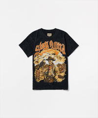 Stay Wild Sugar Print Short Sleeve Tee - Charcoal
