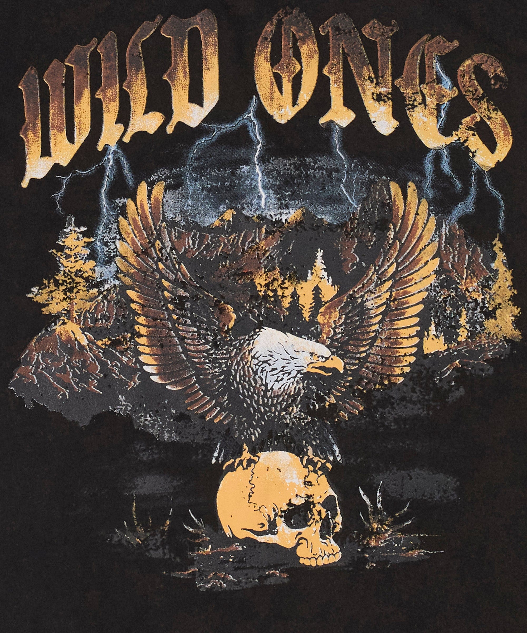 Wild Ones Western Short Sleeve Tee - Black