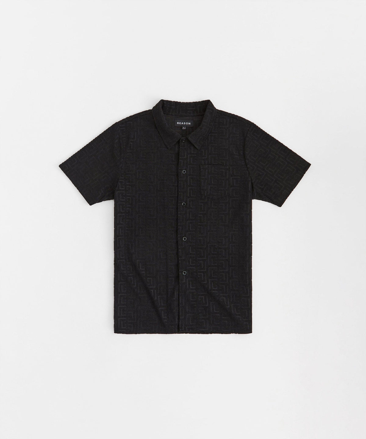 Greco Embossed Towel Set - Black