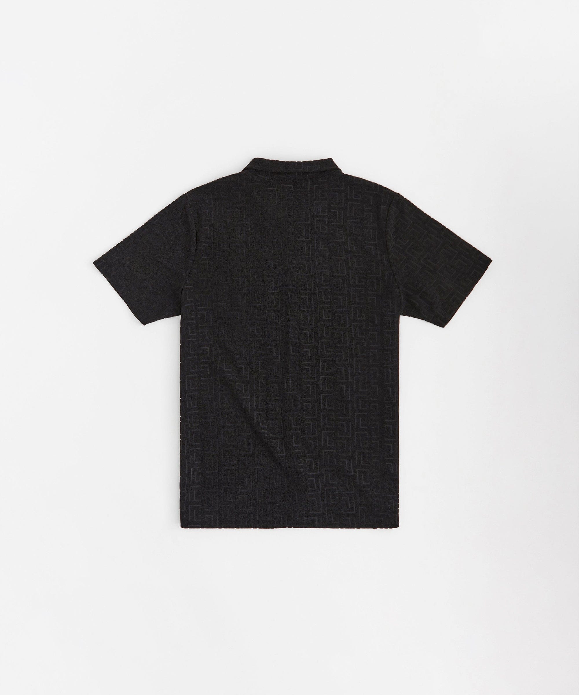 Greco Embossed Towel Set - Black