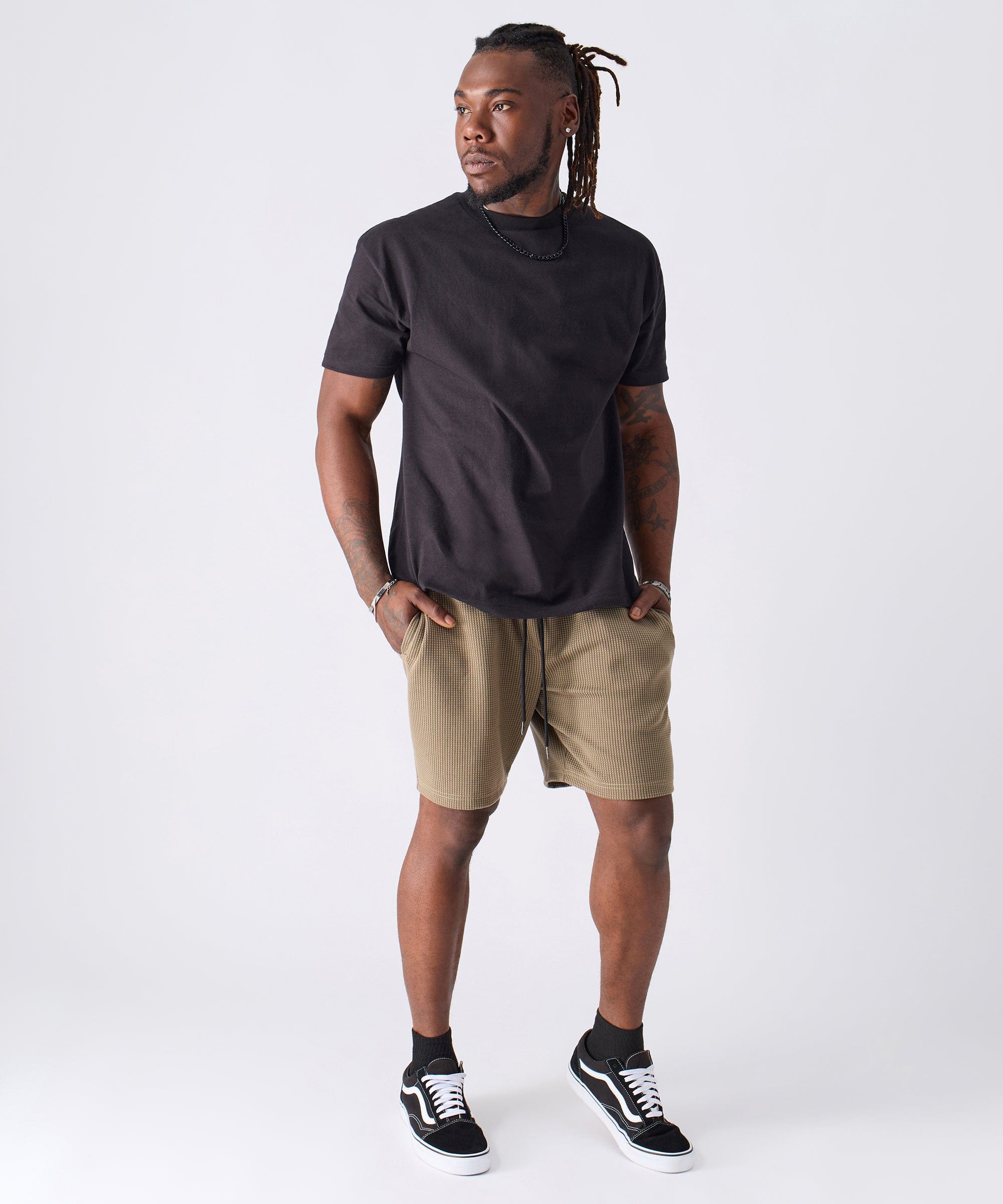 Textured Short - Brown