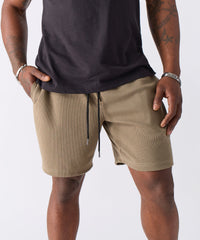 Textured Short - Brown