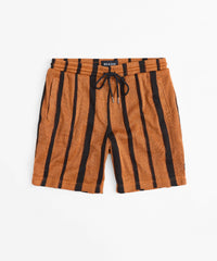 Textured Knit Short - Brown