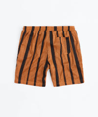Textured Knit Short - Brown