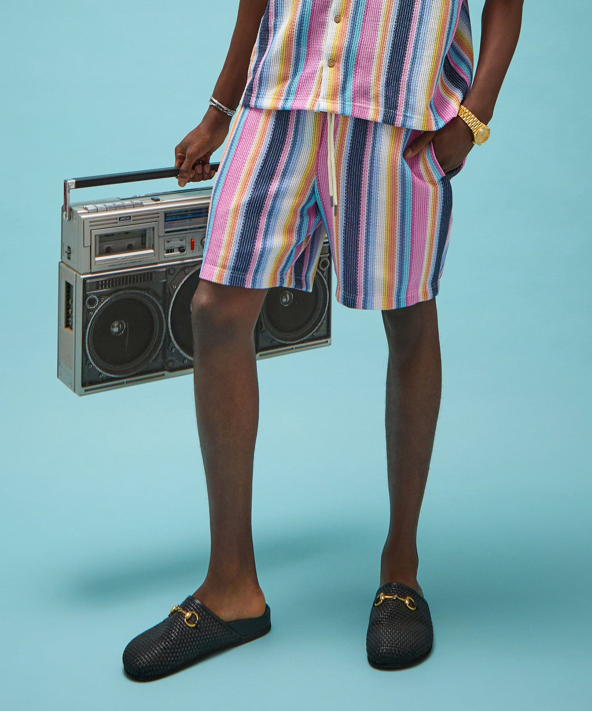 Textured Short - Purple