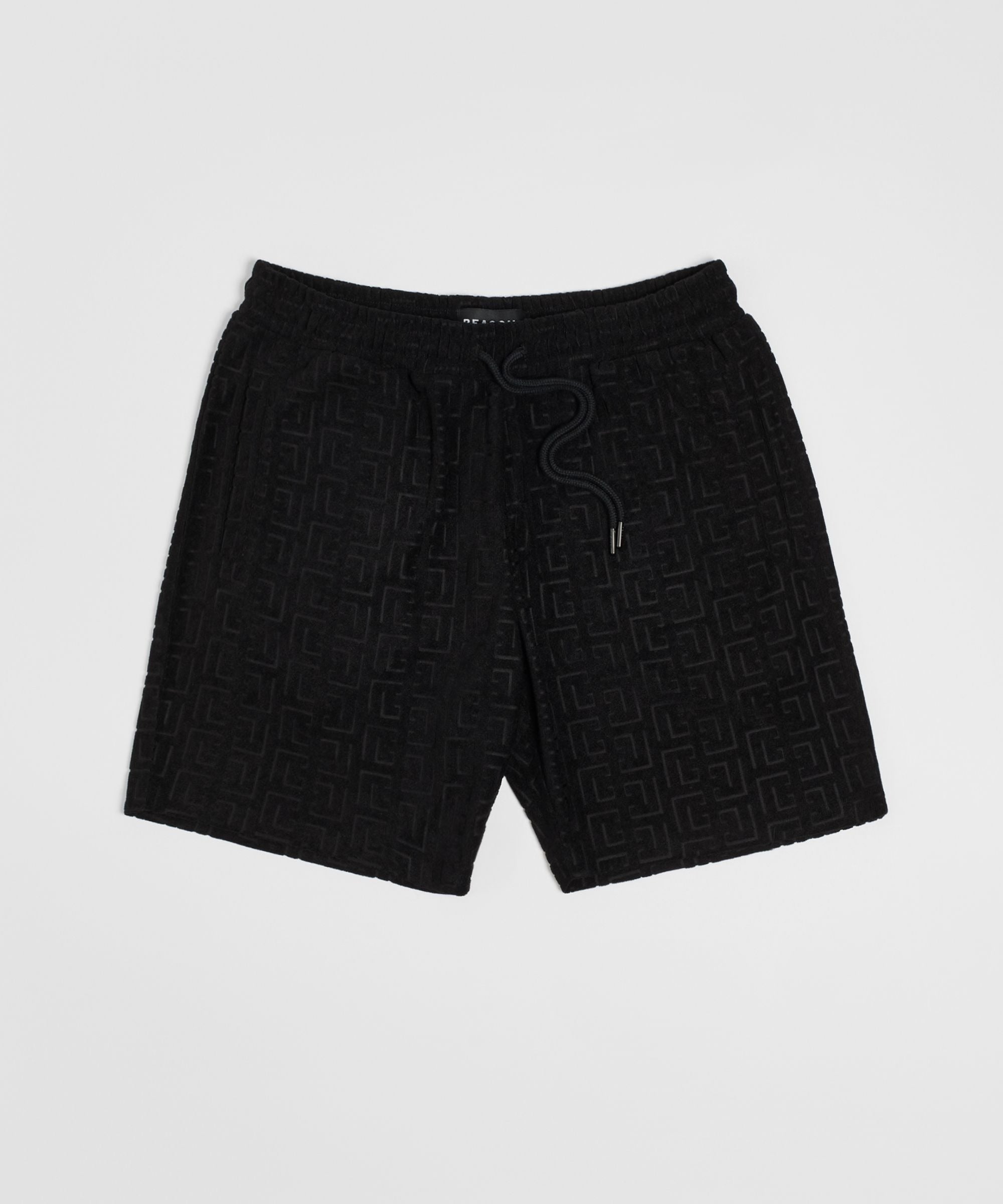 Greco Embossed Towel Set - Black