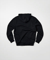 How High Oversized Front Print Hoodie - Black