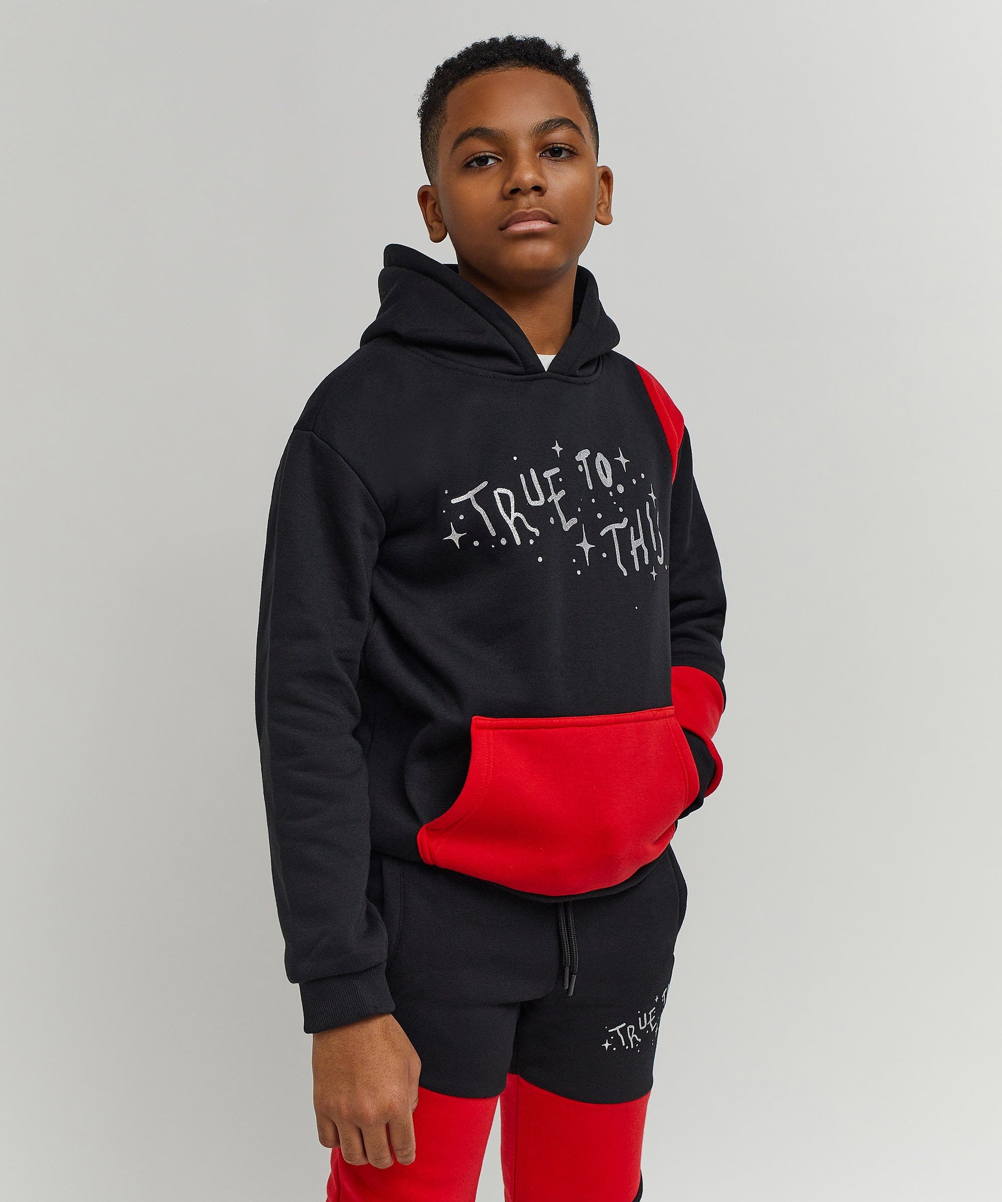 Kids True To This Back Print Hoodie
