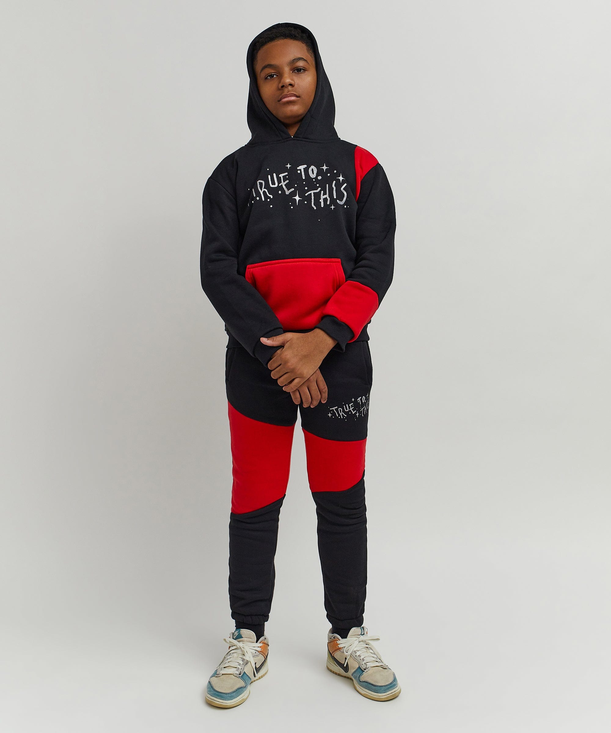 Kids True To This Back Print Hoodie