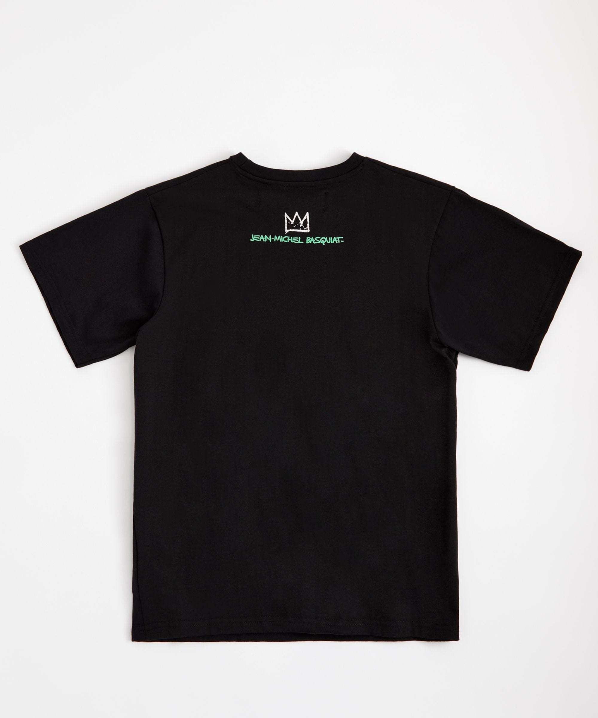 Kids Basquiat Warhol Self Portrait Short Sleeve Tee - Black