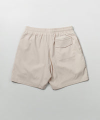Spritz Embroidered Texture Woven Shorts - Tan